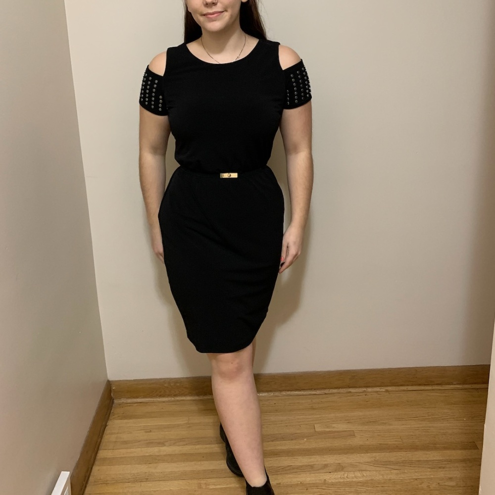 Black Cold shoulder Calvin Klein Dress